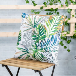 icon Indoor And Outdoor Waterproof Filled Cushion Set Of 2 Natural Palm - thumbnail 2