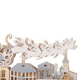 Living And Home Creative Santa Claus Calendar Ornament With 24 Drawers For Christmas Decorations - thumbnail 8