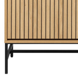Furniture To Go Albany Shoe Cabinet 3 Flip Down Doors 1 Pull Open Door In Oak/black Legs - thumbnail 9