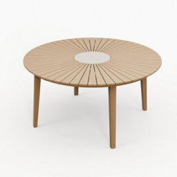 Royalcraft Roma 150Cm Round Sunray Table With Terrazzo Insert And 6 Roma Dining Chairs - thumbnail 7