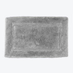 Allure Bath Fashions Bamboo Cotton Non-Slip Bath Mat - Silver Grey