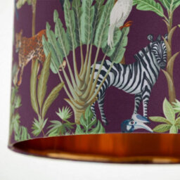 Set Of 2 Safari Jungle Easy Fit Ceiling Lightshade Table Lamp Pendant Shades - thumbnail 4