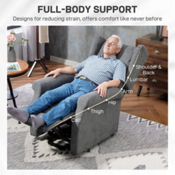 Charcoal Grey Riser And Recliner Chair Electric Reclining Chair With Remote Control - thumbnail 6