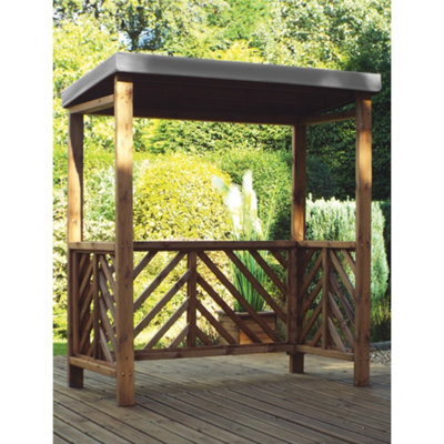 Marlborough Traditional Yogorm Bbq Shelter With A Grey Waterproof Cover - image 1