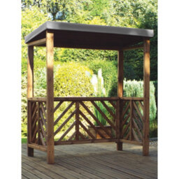 Marlborough Traditional Yogorm Bbq Shelter With A Grey Waterproof Cover - thumbnail 1