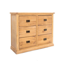 Cabinet Bits Lucca 6 Drawer Chest Of Drawers Bras Drop Handle - thumbnail 2