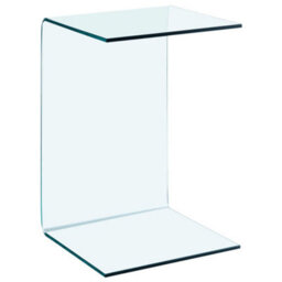 Berkfield Modern Side Table 40X40X60 Cm Tempered Glass - thumbnail 1