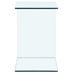 Berkfield Modern Side Table 40X40X60 Cm Tempered Glass - thumbnail 3