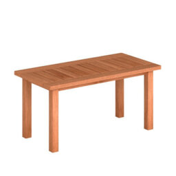 Costway Patio Coffee Table 90Cm Wooden Side Table With Slatted Tabletop - thumbnail 9