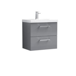 Nuie 600 Wh 2-Drawer Vanity & Basin 4 - thumbnail 2
