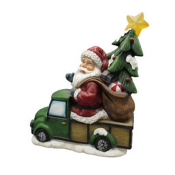 SecureFix Direct Light Up Santa Truck Christmas Ornament (Xmas Decoration Led Lights Festive Figure) - thumbnail 4