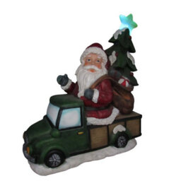 SecureFix Direct Light Up Santa Truck Christmas Ornament (Xmas Decoration Led Lights Festive Figure) - thumbnail 2
