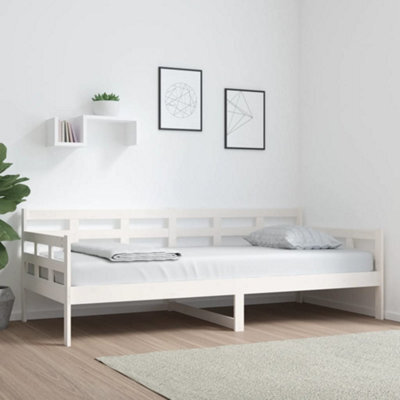 Berkfield Day Bed White Solid Wood Pine 90X200 Cm - image 1