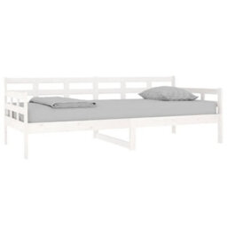 Berkfield Day Bed White Solid Wood Pine 90X200 Cm - thumbnail 3