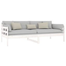 Berkfield Day Bed White Solid Wood Pine 90X200 Cm - thumbnail 6