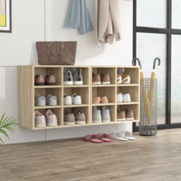 Berkfield Shoe Cabinets 2 Pcs Sonoma Oak 52.5X30X50 Cm - thumbnail 1