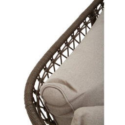 Orsina Three Seat Sofa, Rattan Outdoor Sofa, Long Lasting Rattan Lounge Sofa For Living Room With Grey Cushioning - thumbnail 8