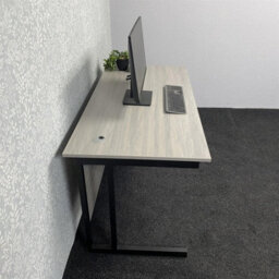 Kosy Koala Grey Office Desk With Sturdy Iron Legs Wooden Room Furniture For Home, Study And Office - thumbnail 4