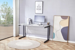 Kosy Koala Grey Office Desk With Sturdy Iron Legs Wooden Room Furniture For Home, Study And Office - thumbnail 7