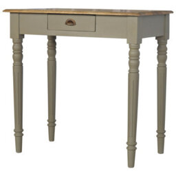 Wyld Haus Monteriggioni Hand-Painted Mango Wood Writing Desk With Drawer, Nordic Style - thumbnail 4