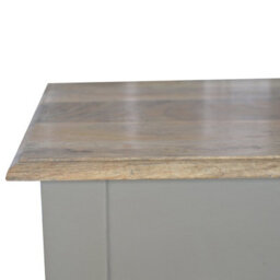 Wyld Haus Monteriggioni Hand-Painted Mango Wood Writing Desk With Drawer, Nordic Style - thumbnail 6