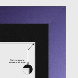 AK Frames 40X20Cm Purple Modern Multi Photo Frame With Black Mount - Holds 3 Apertures (3X) 6X4 Photos - thumbnail 7