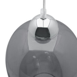 Long Life Lamps Company Modern Vintage Oval Glass Ceiling Pendant Light M0197 - thumbnail 4