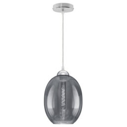 Long Life Lamps Company Modern Vintage Oval Glass Ceiling Pendant Light M0197 - thumbnail 3