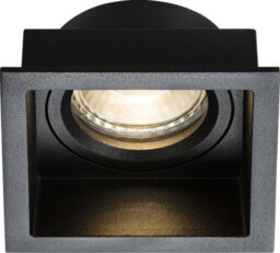 Luminosa Lighting Luminosa Knightsbridge Dipa Single Fixed Square Anti-Glare Downlight Black - Dia1Fsb - thumbnail 1