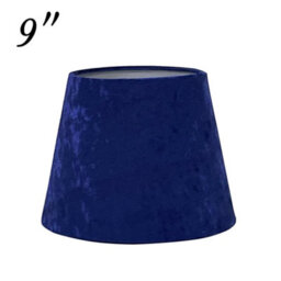 Modern Velvet Tapered Lampshade Navy Fabric Shade For Ceiling Pendant Or Table Lamp 9 Inch - thumbnail 1