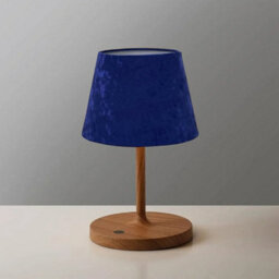 Modern Velvet Tapered Lampshade Navy Fabric Shade For Ceiling Pendant Or Table Lamp 9 Inch - thumbnail 2