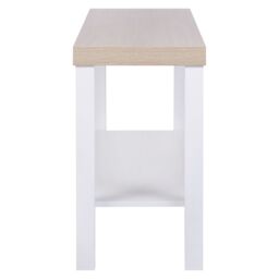 Hadwell Matt White & Natural Oak Effect Tv Stand, (H)45Cm X (W)90Cm X (D)26Cm - thumbnail 4