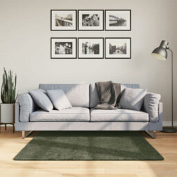 Walplus Rug Huarte Short Pile Soft And Washable Forest Green 120X120 Cm - thumbnail 1