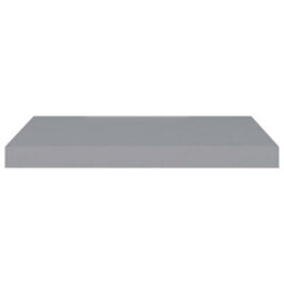 Berkfield Floating Wall Shelves 2 Pcs Grey 60X23.5X3.8 Cm Mdf - thumbnail 4