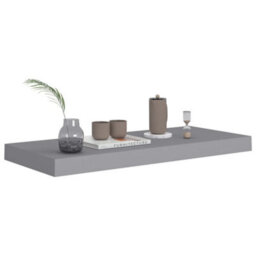 Berkfield Floating Wall Shelves 2 Pcs Grey 60X23.5X3.8 Cm Mdf - thumbnail 7