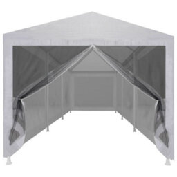 Walplus Party Tent Garden Gazebo Canopy With 8 Mesh Sidewalls 9X3 M - thumbnail 3