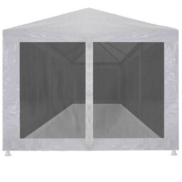 Walplus Party Tent Garden Gazebo Canopy With 8 Mesh Sidewalls 9X3 M - thumbnail 2