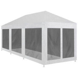 Walplus Party Tent Garden Gazebo Canopy With 8 Mesh Sidewalls 9X3 M - thumbnail 1