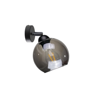 Luminosa Lighting Luminosa Yuno Dome Wall Lamp Black, 15Cm, 1X E27