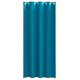 Berkfield Curtains With Curtains 2 Pcs Turquoise 260 X 140 Cm Polyester - thumbnail 3