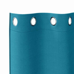 Berkfield Curtains With Curtains 2 Pcs Turquoise 260 X 140 Cm Polyester - thumbnail 4