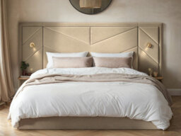 Flair Alice Hotel Ottoman Bed With Usb Gold Lights Beige Velvet Double - thumbnail 3