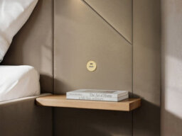 Flair Alice Hotel Ottoman Bed With Usb Gold Lights Beige Velvet Double - thumbnail 4