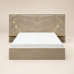 Flair Alice Hotel Ottoman Bed With Usb Gold Lights Beige Velvet Double - thumbnail 6