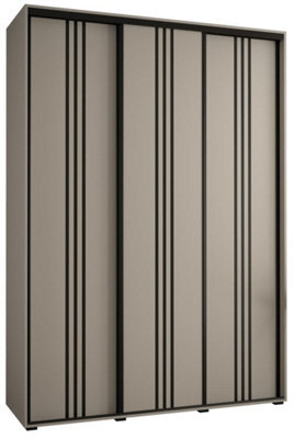 Arte Elegant Dakota Vi Sliding Door Wardrobe 1700mm - Modern Storage Solution With Three Doors, Hanging Rails, Shelves H2350mm D600mm - image 1