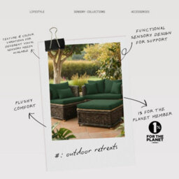 Kosi Atelier Replacement Rattan  Cushions Will Fit Keter Alibert California Garden Patio - 5 Seats And 5 Cushions - thumbnail 4