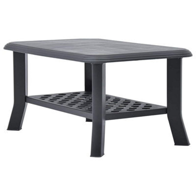 Berkfield Durable Coffee Table Anthracite 90X60X46 Cm Plastic - image 1