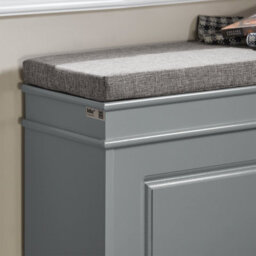 Sobuy Shoe Cabinet With Flip Drawer Load Capacity 150 Kg 29.5X9.4X20.1 Inch Fsr82-L-Hg - Gray - thumbnail 4
