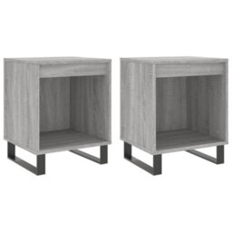 Berkfield Bedside Cabinets 2 Pcs Grey Sonoma 40X35X50 Cm Engineered Wood - thumbnail 2