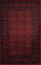 Yasmin Traditional Bukhara Indoor Area Rug Classic Oriental Style Red 200X290 Cm - thumbnail 2